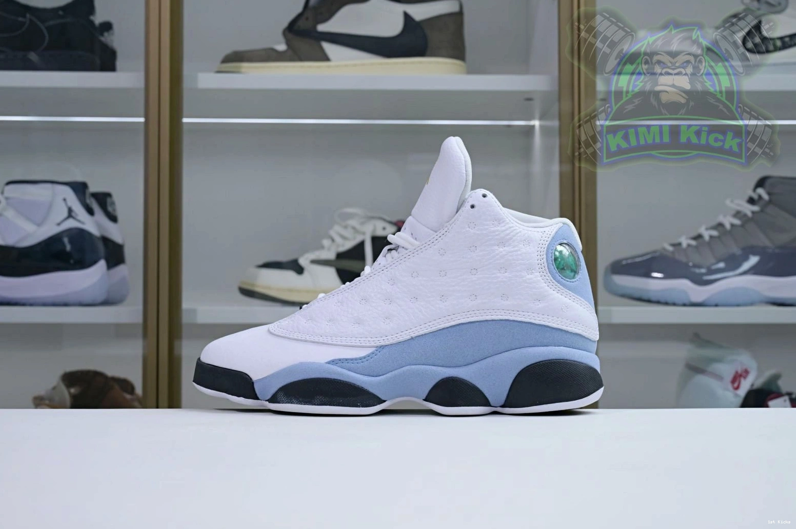 1st Kicks Shoes 13“Blue Kimikick Air TopPick Grey” 1907 Jordan 1205